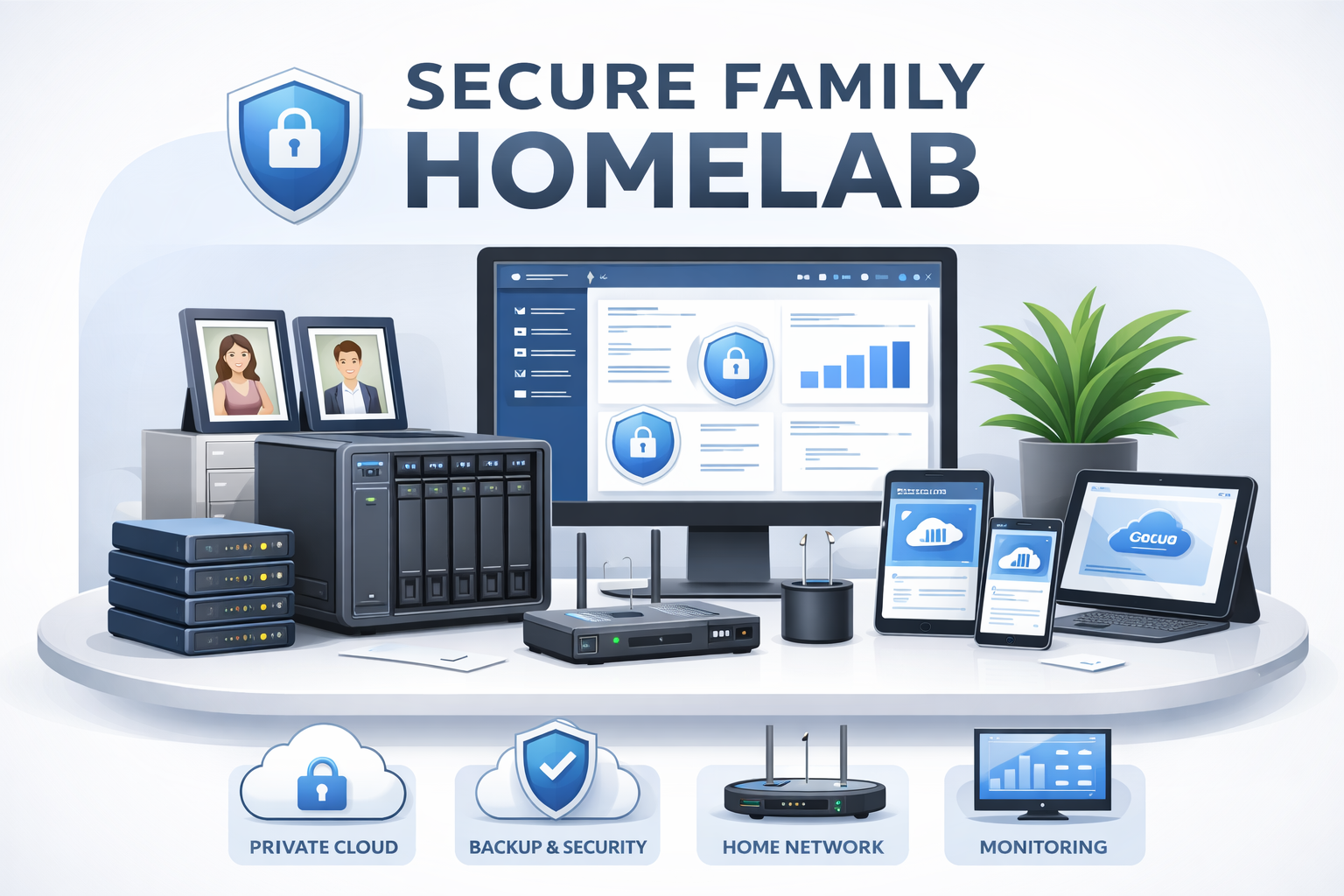 Secure Family Private Cloud and Learning Lab