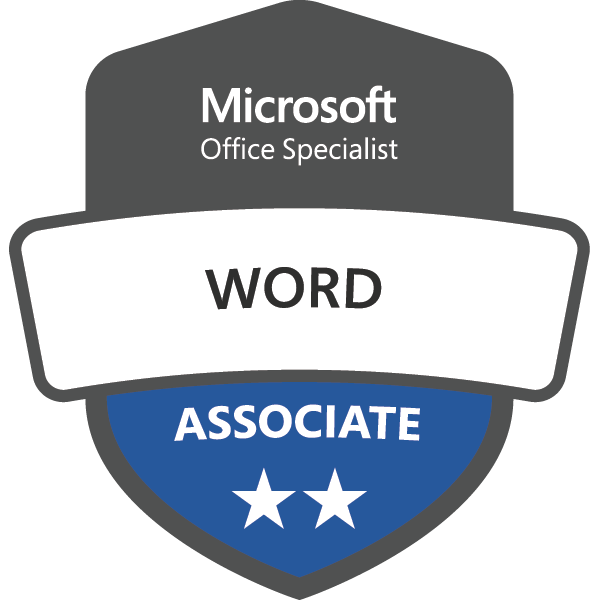 Microsoft Office Specialist: Word Associate badge